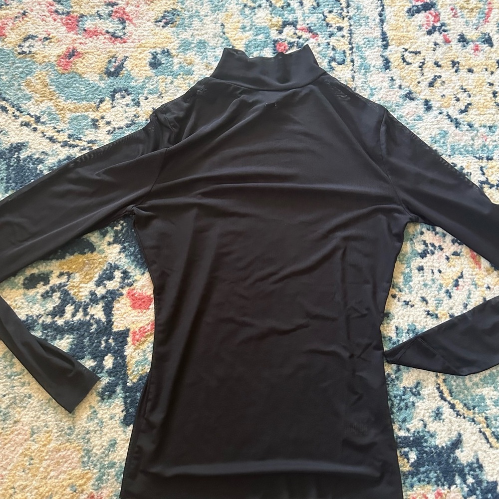 Dolls kill mesh Black Turtleneck Top